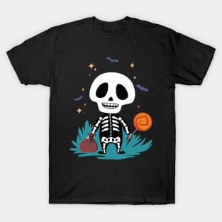 Cute Skeleton Trick or Treat T-Shirt